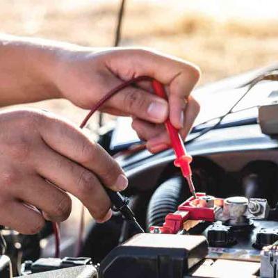 Car battery in Albuquerque being tested